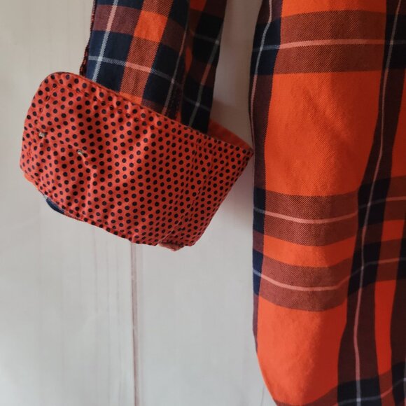 Stylus Plaid Women’s M, Long Sleeve Button-up Shirt, 100% Cotton, Like New - Picture 6 of 9